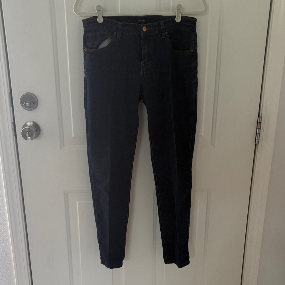 Forever 21 Dark Blue Skinny Jeans